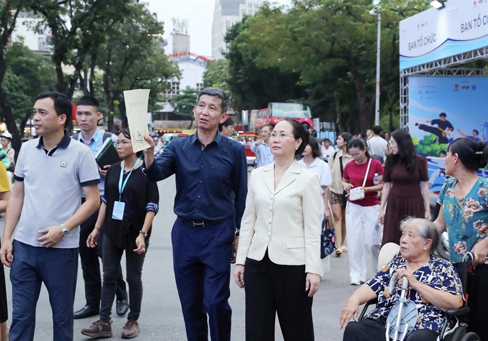 Tổng duyệt kịch bản Lễ phát động Phong trào "Toàn dân tập luyện thể thao" tại Hà Nội