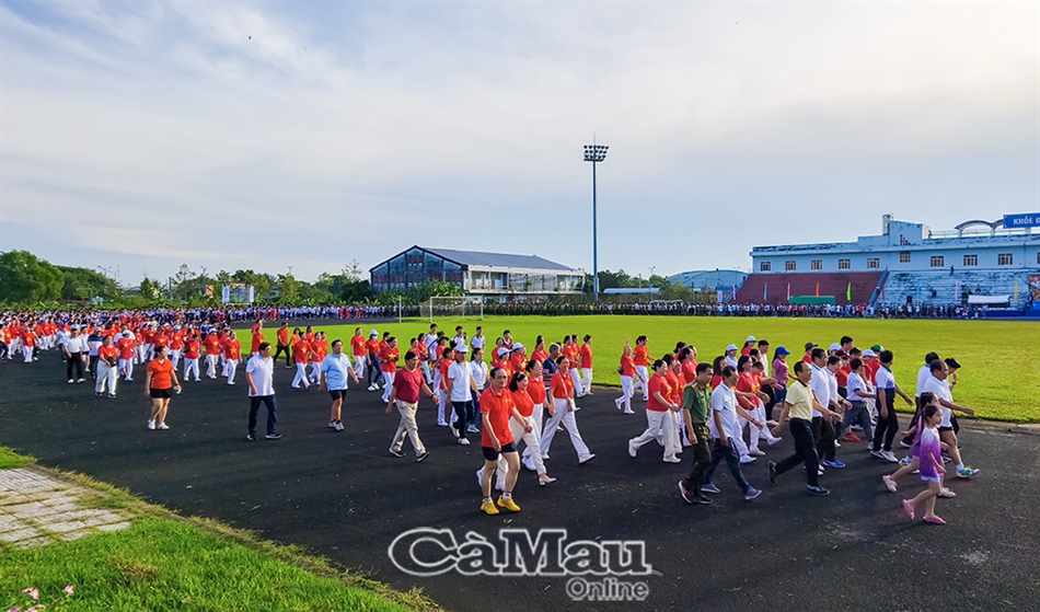 Cà Mau sôi nổi hưởng ứng Lễ phát động toàn dân tập luyện thể thao năm 2026